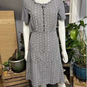 Vintage 50’s Smock Dress with Custom Beaded Detail